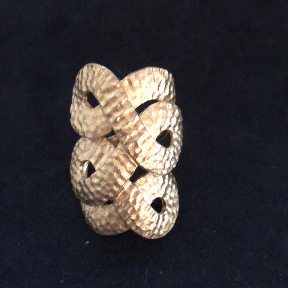 Rivka gold loop ring.